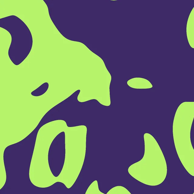 The Poured backdrop: lime poured over violet