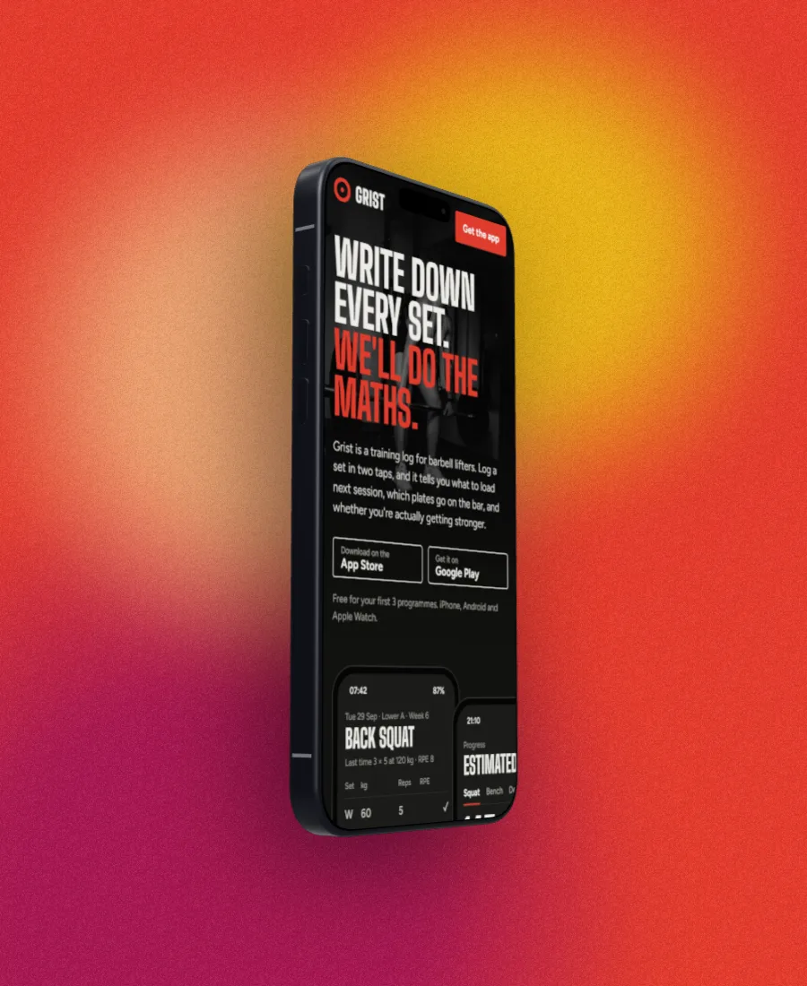 The same 3D iPhone 18 Pro turned 50 degrees to the right, on the same red and yellow lava backdrop