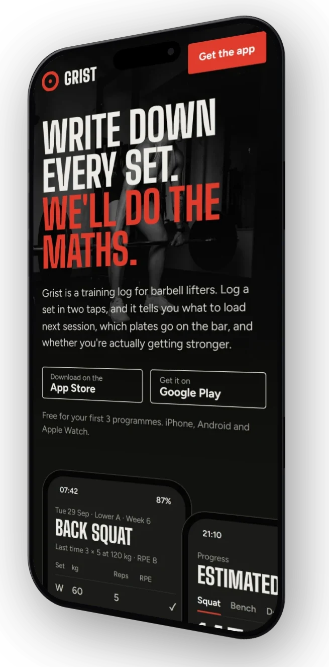 A flat iPhone frame tilted 25 degrees, reading as a thin card